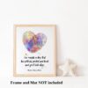 Dignovel Studios Unframed Fingerprint Heart Love Quote Protect Greet Each Other Watercolor Office Home Watercolor Art Print Wall Art Poster Home Decor Hanging DN740 - Image 3
