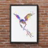 Dignovel Studios Unframed Flying Dragon Blasting Fire Watercolor Art Kids Fantasy Bedroom Dragon Nursery Watercolor Art Print Wall Art Poster Home Decor Hanging DN743 - Image 7