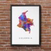Dignovel Studios Unframed Colombia Map Watercolor Map Motherland Country Latin America Watercolor Art Print Wall Art Poster Home Decor Hanging DN744 - Image 7