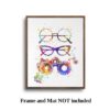 Dignovel Studios Unframed Eyeglasses Watercolor Optometrist Optometry Optician Eye Doctor Eye Wear Medical Art Ophthalmology Art Eye Clinic Watercolor Art Print Wall Art Poster Home Decor Hanging DN749 - Image 5