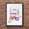 Dignovel Studios Unframed Eyeglasses Watercolor Optometrist Optometry Optician Eye Doctor Eye Wear Medical Art Ophthalmology Art Eye Clinic Watercolor Art Print Wall Art Poster Home Decor Hanging DN749 - Image 7