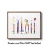 Dignovel Studios Unframed Dentist Tools Watercolor Tooth Medical Art Surgeon Dental Clinic Instruments Dentistry Office Watercolor Art Print Wall Art Poster Home Decor Hanging DN751 - Image 3