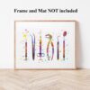 Dignovel Studios Unframed Dentist Tools Watercolor Tooth Medical Art Surgeon Dental Clinic Instruments Dentistry Office Watercolor Art Print Wall Art Poster Home Decor Hanging DN751 - Image 4