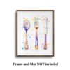 Dignovel Studios Unframed Kitchen Dining Tools Silverware Watercolor Fork Knife Spoon Dining Room Art Kitchen Art  Home Restaurant Watercolor Art Print Wall Art Poster Home Decor Hanging DN761 - Image 5