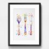 Dignovel Studios Unframed Kitchen Dining Tools Silverware Watercolor Fork Knife Spoon Dining Room Art Kitchen Art  Home Restaurant Watercolor Art Print Wall Art Poster Home Decor Hanging DN761 - Image 6