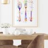 Dignovel Studios Unframed Kitchen Dining Tools Silverware Watercolor Fork Knife Spoon Dining Room Art Kitchen Art  Home Restaurant Watercolor Art Print Wall Art Poster Home Decor Hanging DN761 - Image 8