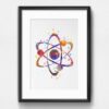 Dignovel Studios Unframed Atom Symbol Watercolor Atomic Science Art Physics Chemistry Science Watercolor Art Print Wall Art Poster Home Decor Hanging DN763 - Image 6