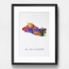 Dignovel Studios Unframed El Salvador Map Watercolor Map Motherland Country Central America Watercolor Art Print Wall Art Poster Home Decor Hanging DN765 - Image 6