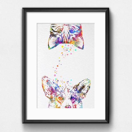 Dignovel Studios Unframed Dog Cat Peeking Watercolor Household Animals Pet Love Art Hide and Seek Nursery Watercolor Art Print Wall Art Poster Home Decor Hanging DN767 - Image 6