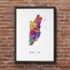 Dignovel Studios Unframed Belize Map Watercolor Art Print Map Motherland Country Central America illustrations Art Print Wall Wedding Poster Housewarming Wall Decor DN768 - Image 7