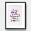 Dignovel Studios Unframed Funny Bathroom Signs Every Great Journey Begins With a Trip to Bathroom Wall Art Prints dnc22 Watercolor Art Print Wall Art Poster Home Decor Hanging dnc22 - Image 6