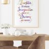 Dignovel Studios Unframed Laughter is Timeless Imagination Has No Age Dreaming is Forever Inspirational Quotes Watercolor Art Print Wall Art Poster Home Decor Hanging dnc28 - Image 8