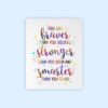 Dignovel Studios Unframed You are braver than you believe Inspirational Quotes Watercolor Art Print Wall Art Poster Home Decor Hanging dnc29 - Image 2