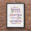 Dignovel Studios Unframed You are braver than you believe Inspirational Quotes Watercolor Art Print Wall Art Poster Home Decor Hanging dnc29 - Image 7