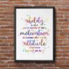 Dignovel Studios Unframed Ability Motivation Attitude Inspirational Quotes Watercolor Art Print Wall Art Poster Home Decor Hanging dnc30 - Image 7