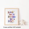 Dignovel Studios Unframed Though she be but little, she is fierce William Shakespeare quotes Watercolor Art Print Wall Art Poster Home Decor Hanging dnc31 - Image 3