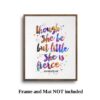Dignovel Studios Unframed Though she be but little, she is fierce William Shakespeare quotes Watercolor Art Print Wall Art Poster Home Decor Hanging dnc31 - Image 5