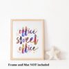 Dignovel Studios Unframed Office Sign Print Quotes Office Sweet office Inspirational Watercolor Art Print Wall Art Poster Home Decor Hanging dnc37 - Image 3