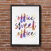 Dignovel Studios Unframed Office Sign Print Quotes Office Sweet office Inspirational Watercolor Art Print Wall Art Poster Home Decor Hanging dnc37 - Image 7