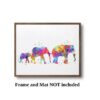 Dignovel Studios Unframed Elephant Family of Three Mom Dad Kid Safari Animal Africa Wildlife Watercolor Art Print Wall Art Poster Home Decor Hanging DN003 - Image 3