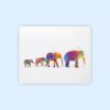 Dignovel Studios Unframed Elephant Family of Four Mom Dad Kids Safari Animal Africa Wildlife Watercolor Art Print Wall Art Poster Home Decor Hanging DN012 - Image 2