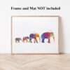 Dignovel Studios Unframed Elephant Family of Four Mom Dad Kids Safari Animal Africa Wildlife Watercolor Art Print Wall Art Poster Home Decor Hanging DN012 - Image 4