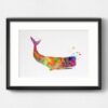 Dignovel Studios Unframed Sperm Whale Sea Life Ocean Animal Fish Coast Watercolor Art Print Wall Art Poster Home Decor Hanging DN024 - Image 6