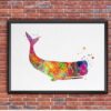 Dignovel Studios Unframed Sperm Whale Sea Life Ocean Animal Fish Coast Watercolor Art Print Wall Art Poster Home Decor Hanging DN024 - Image 7