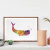 Dignovel Studios Unframed Sperm Whale Sea Life Ocean Animal Fish Coast Watercolor Art Print Wall Art Poster Home Decor Hanging DN024 - Image 8