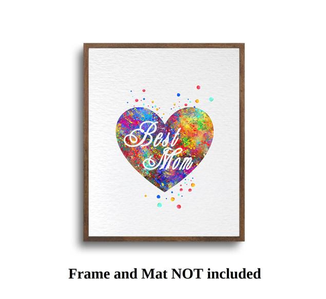 Dignovel Studios Unframed Mothers Day Best Mom Quotes Praise Heart Watercolor Art Print Wall Art Poster Home Decor Hanging DN050 - Image 5