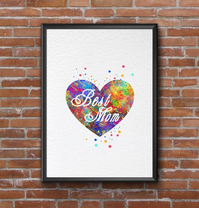 Dignovel Studios Unframed Mothers Day Best Mom Quotes Praise Heart Watercolor Art Print Wall Art Poster Home Decor Hanging DN050 - Image 7