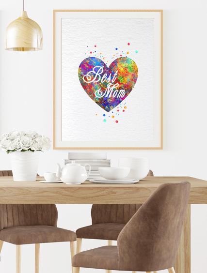 Dignovel Studios Unframed Mothers Day Best Mom Quotes Praise Heart Watercolor Art Print Wall Art Poster Home Decor Hanging DN050 - Image 8