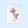 Dignovel Studios Unframed Chinese Character Hope Typography Art Motivational Inspirational Watercolor Art Print Wall Art Poster Home Decor Hanging DN052 - Image 2