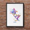 Dignovel Studios Unframed Chinese Character Hope Typography Art Motivational Inspirational Watercolor Art Print Wall Art Poster Home Decor Hanging DN052 - Image 7