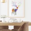 Dignovel Studios Unframed Deer Tree Horn Wildlife Animal Watercolor Art Print Wall Art Poster Home Decor Hanging DN055 - Image 8