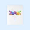 Dignovel Studios Unframed Dragonfly Nature Love Peace Insect Watercolor Art Print Wall Art Poster Home Decor Hanging DN058 - Image 2