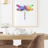 Dignovel Studios Unframed Dragonfly Nature Love Peace Insect Watercolor Art Print Wall Art Poster Home Decor Hanging DN058 - Image 8