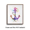 Dignovel Studios Unframed Anchor Nature Peace Love Ocean Coast Ship Boat Watercolor Art Print Wall Art Poster Home Decor Hanging DN061 - Image 5