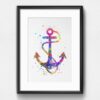 Dignovel Studios Unframed Anchor Nature Peace Love Ocean Coast Ship Boat Watercolor Art Print Wall Art Poster Home Decor Hanging DN061 - Image 6