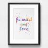 Dignovel Studios Unframed Be Wild and Free Typography Art Meditation Inspirational Motivational Watercolor Art Print Wall Art Poster Home Decor Hanging DN062 - Image 6