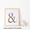 Dignovel Studios Unframed Ampersand Sign Symbol Typography Art Watercolor Art Print Wall Art Poster Home Decor Hanging DN086 - Image 3