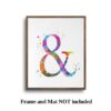 Dignovel Studios Unframed Ampersand Sign Symbol Typography Art Watercolor Art Print Wall Art Poster Home Decor Hanging DN086 - Image 5