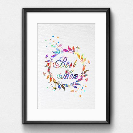 Dignovel Studios Unframed Mothers Day Praise Quotes Best Mom Daughter Watercolor Art Print Wall Art Poster Home Decor Hanging DN093 - Image 6