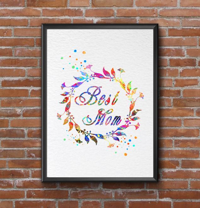 Dignovel Studios Unframed Mothers Day Praise Quotes Best Mom Daughter Watercolor Art Print Wall Art Poster Home Decor Hanging DN093 - Image 7