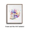 Dignovel Studios Unframed Sugar Skull Day of the Dead Watercolor illustrations Print Poster Giclee Decor Home Decor N111 Watercolor Art Print Wall Art Poster Home Decor Hanging DN111 - Image 5