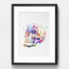 Dignovel Studios Unframed Sugar Skull Day of the Dead Watercolor illustrations Print Poster Giclee Decor Home Decor N111 Watercolor Art Print Wall Art Poster Home Decor Hanging DN111 - Image 6