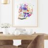Dignovel Studios Unframed Sugar Skull Day of the Dead Watercolor illustrations Print Poster Giclee Decor Home Decor N111 Watercolor Art Print Wall Art Poster Home Decor Hanging DN111 - Image 8