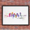 Dignovel Studios Unframed Bird family of 6 watercolor Print Poster Nursery decor Kids Print palyroom N114 Watercolor Art Print Wall Art Poster Home Decor Hanging DN114 - Image 7