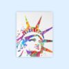 Dignovel Studios Unframed Statue of Liberty Watercolor illustration Print Home decor Poster Giclee N116 Watercolor Art Print Wall Art Poster Home Decor Hanging DN116 - Image 2