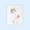 Dignovel Studios Unframed Flower Watercolor illustration Print Yoga relaxation Poster Home Decor Giclee N119 Watercolor Art Print Wall Art Poster Home Decor Hanging DN119 - Image 2